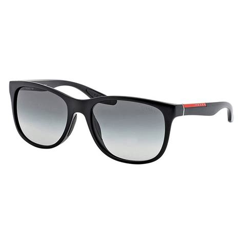 prada grey gradient rectangular men's sunglasses ps03osf 1bo3m1|Prada Linea Rossa Grey Gradient Rectangular Mens Sunglasses .